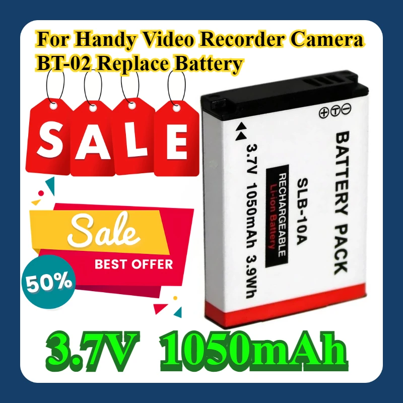 

For Handy Video Recorder Camera BT-02 Replace Battery
