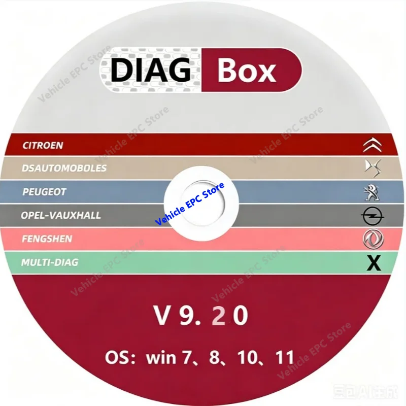 2026 hot Latest version DIAGBOX 9.2 Car Diagnostic Tool for up to 2024 Models No Virtual Machine Needed Automotive Repair Tool