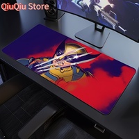Wolverine Wild Core Mouse Pad - 400x900x2mm/300x600x2mm/300x800x2mm, Non-Slip Rubber Base, Vibrant Purple & Red Design, Durable