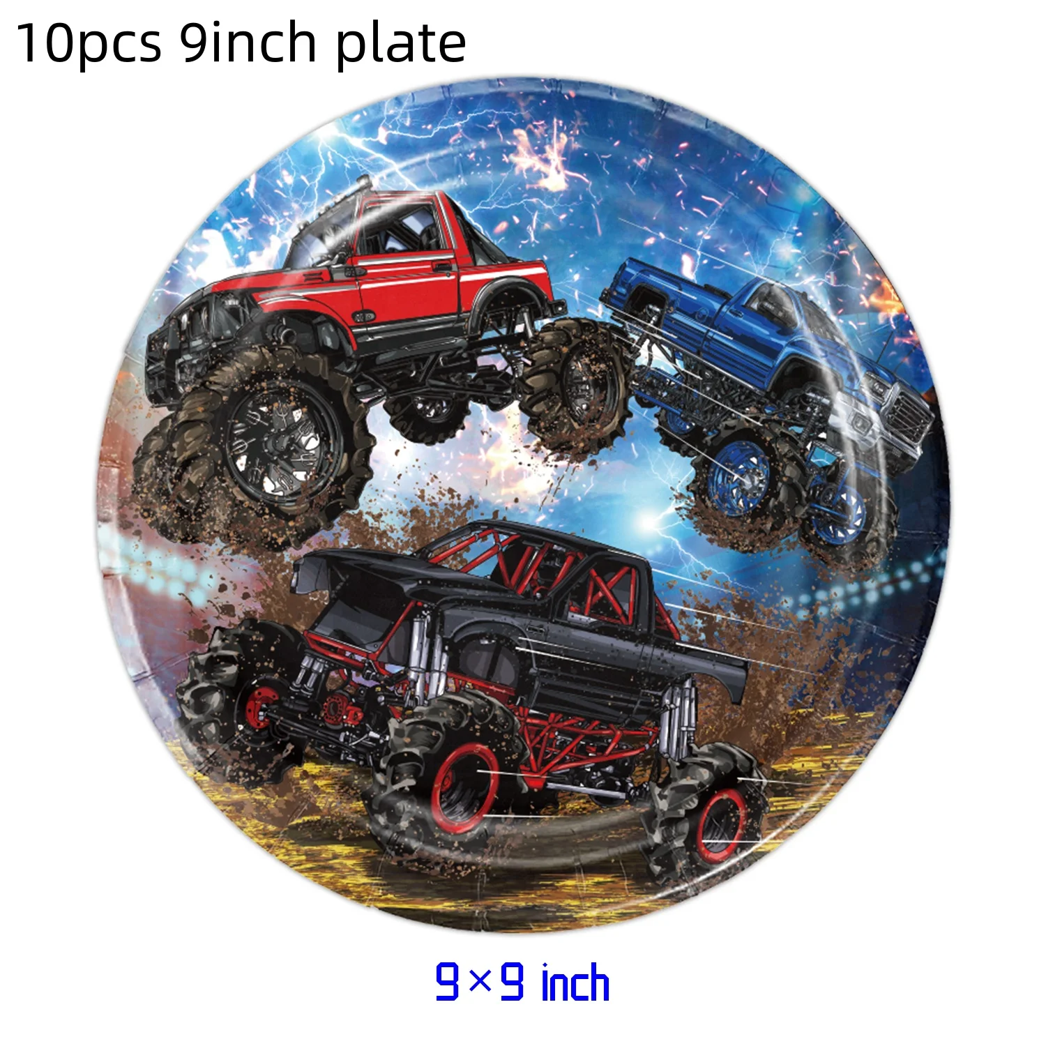 Cartoon Racing Monster Truck Spiel Party Einweg Tischdecke 108*180cm Geburtstag Tischdecke Baby party Party Camping Matte Dekor – Detail 3