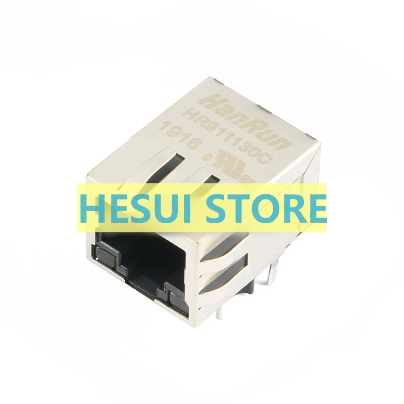 Original authentic HR911130C RJ45 socket 1000Base-T WiFi network connector with LED shrapnel