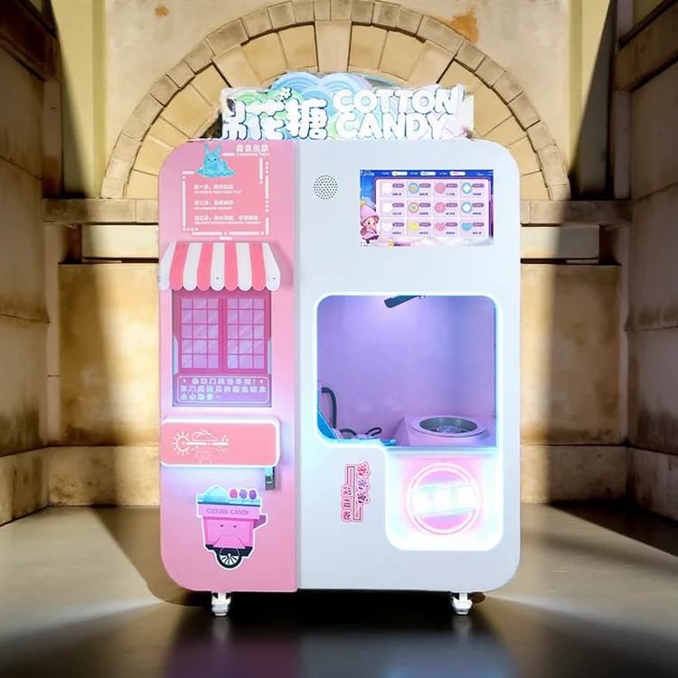 Fully automatic marshmallow vending machine with SDK functionality and multiple payment methods