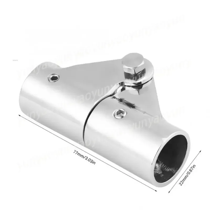 316 Stainless Steel Folding Swivel Pipe Connector – 22mm/25mm for Boat & Yacht (Durable, Corrosion-Resistant, Easy Rotate)