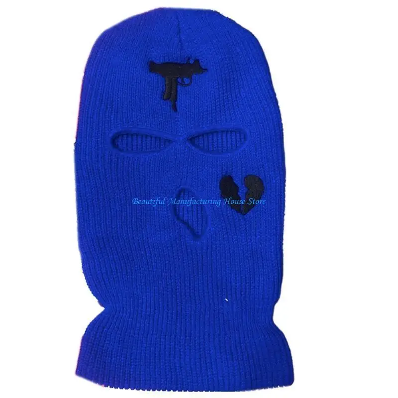masque-complet-a-3-trous-bonnet-d'hiver-bonnet-coupe-vent-personnalite-sport-plein-air-couverture-faciale