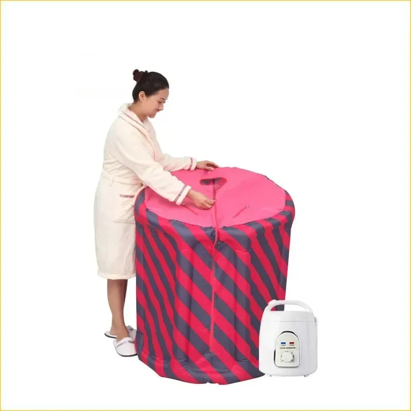 الشمال سبا غرف ساونا واحدة المنزل المحمولة نفخ التبخير دلو للطي دش الجسم عرق برميل باخرة المنزلية #2