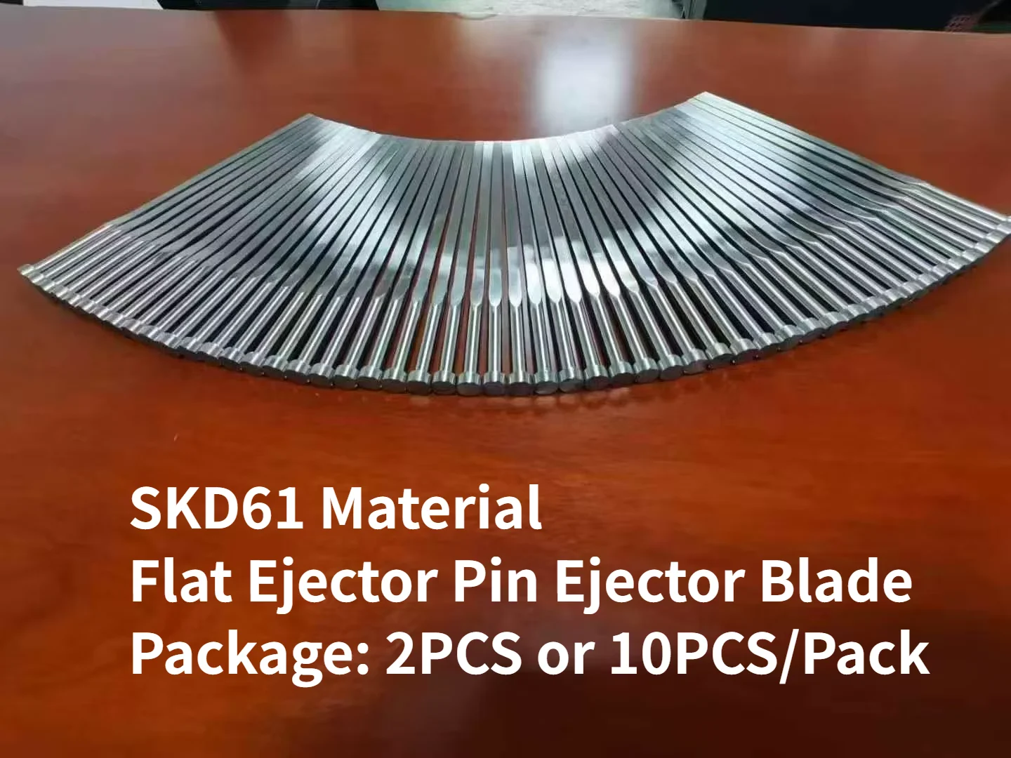 2PCS/10PCS  Plastic Mold Accessories SKD61 Flat Ejector Pins Ejector Blade Used to Eject Ribs from Plastic Products