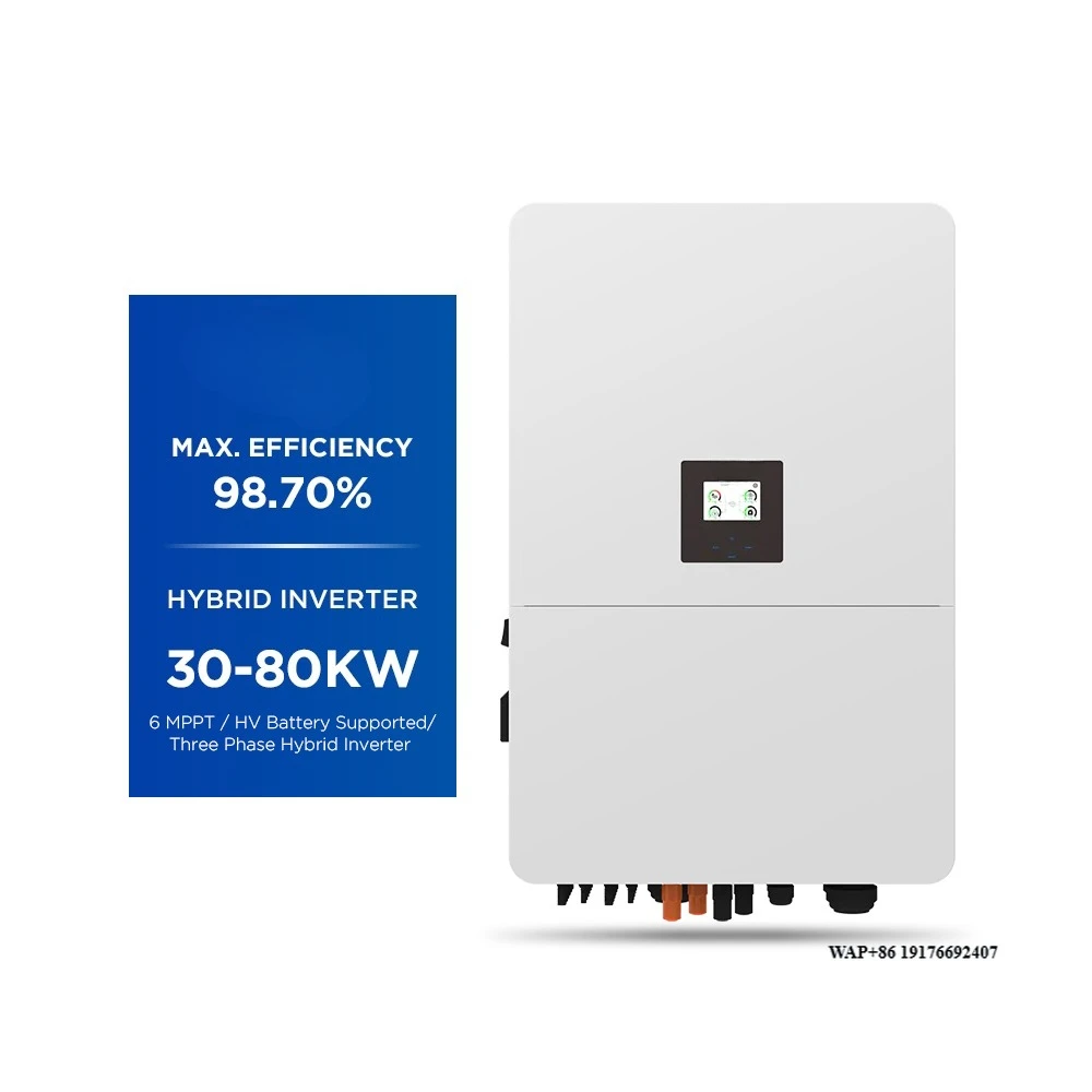 Hot Selling Three Phase Hybrid Solar Inverter 30Kw 50Kw 60Kw 75Kw 80Kw 3 Phase DC/AC Solar Power Inverters