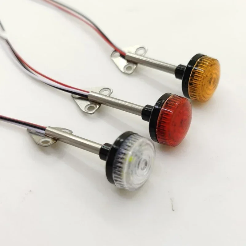 LED 1pcs Rotating Lamp Engineering Lights for 1/14 Tamiya RC Truck Scania 56360 56323 Diy Parts