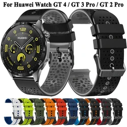 22mm Watch Strap For Huawei GT/4 Pro Watchband For Huawei Watch GT4 GT3 GT2 46mm GT2 GT3 Pro Strap Silicone Replacement Bracelet