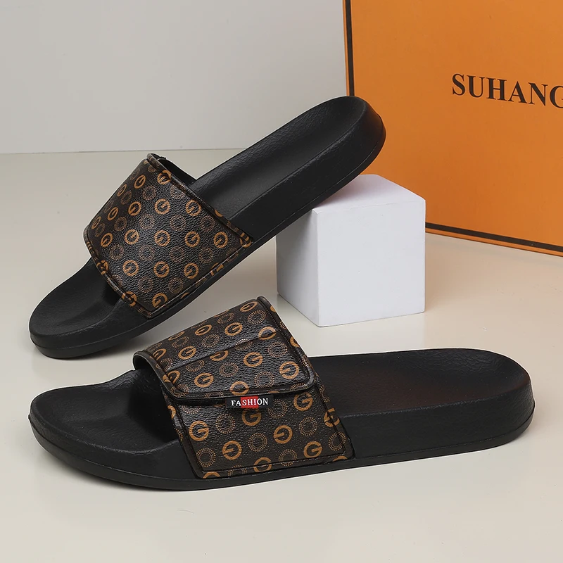 

Slides Shoes for Men 2026 Slippers House Man Comfortable Men's Sandal Living Room Slippers Walk Around Home Flip Flop Slipper