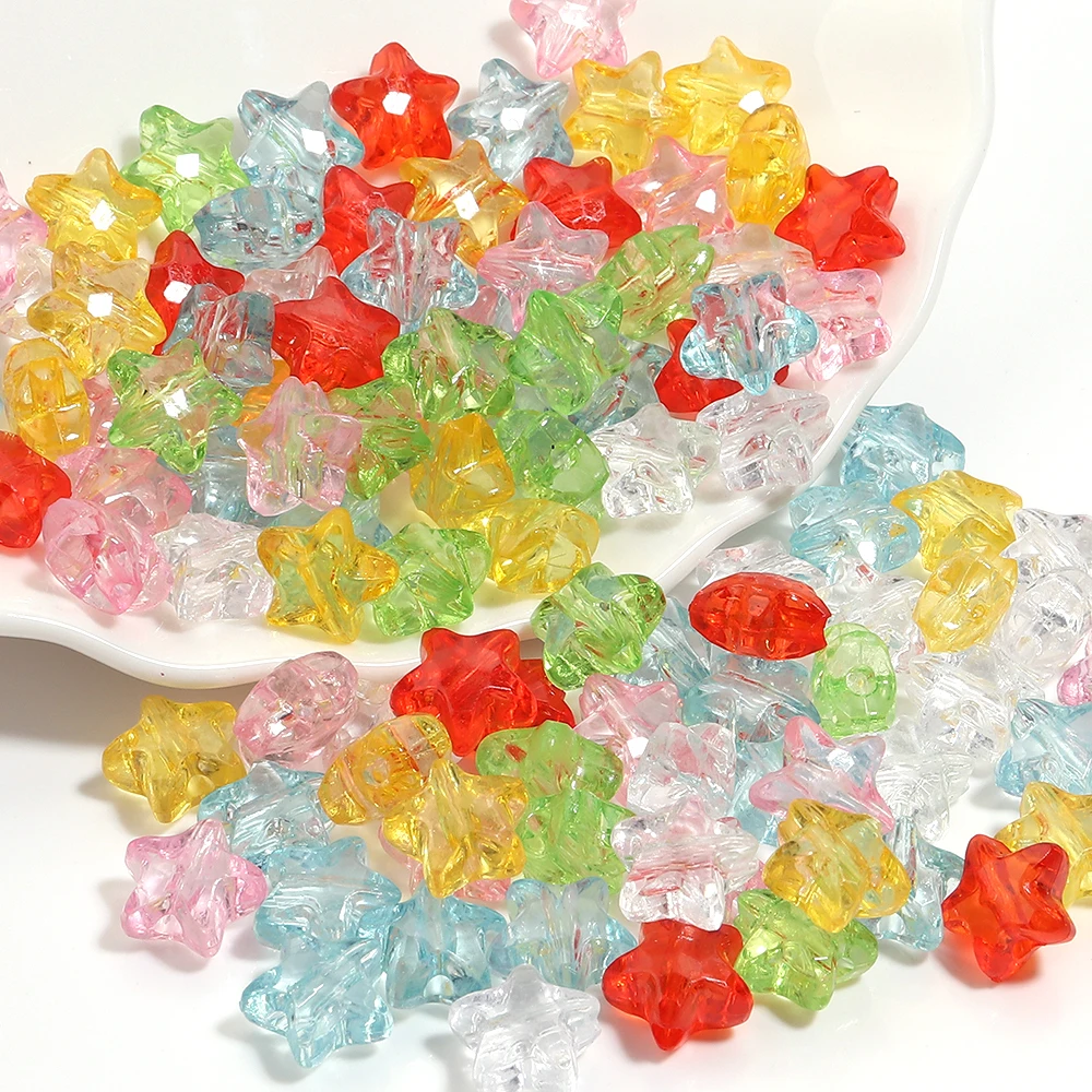 200 قطعة/الوحدة ستار الخرز الاكريليك خزر عازل سحر صنع للهدايا اليدوية DIY بها بنفسك الخرز حلية صنع الملحقات