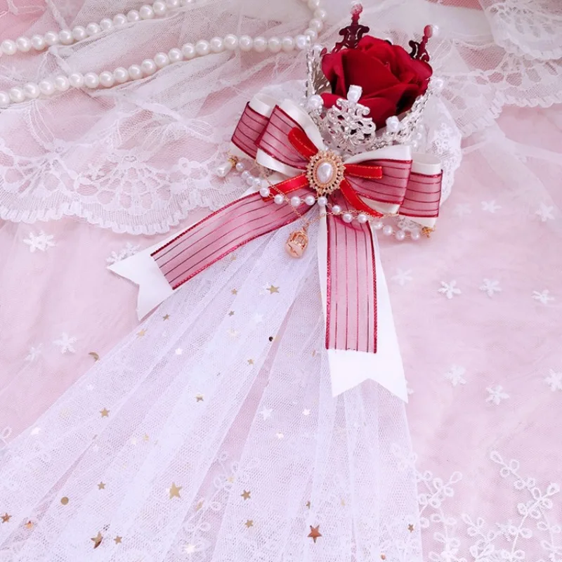 Fotografia 6: Arco de coroa Lolita com cocar de renda para festa de chá