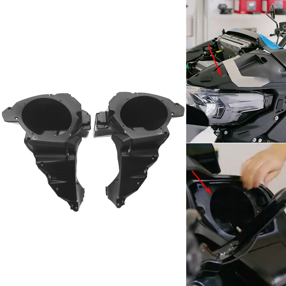 ABS Inner Fairing Speaker Covers Black For Harley Touring Road Glide CVO ST SE FLTRXSTSE FLTRXSE FLTRX 2023-2026 Motorcycle