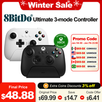 8BitDo Ultimate 3-mode Controller Gamepad with Hall Effect Joysticks for Xbox Series X S, Xbox One, PC Windows 10 11 and Android