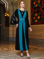 Women's Open Abayas, Dubai Kaftan, Turkey, Islam Muslim Dress, Djellaba Caftan, Female Robe, Longue Kimono, Femme