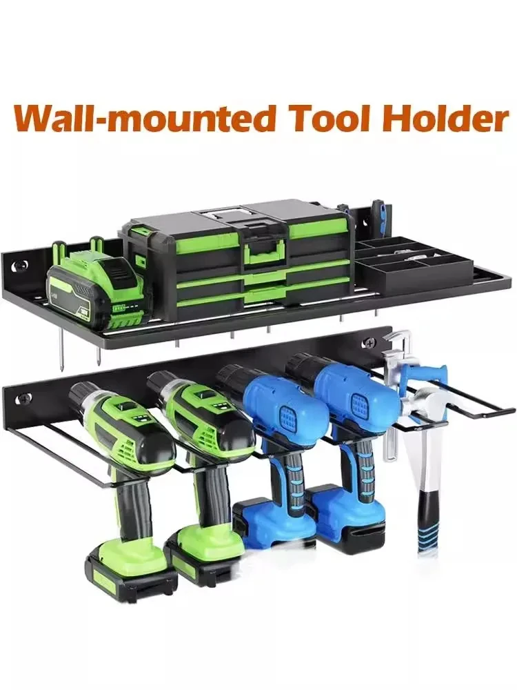 Hand Power Tool Organizer Rack Wall Mounted Floating Tool cabinet Electric Drill Holder Heavy Duty for Workshop Garage Tool Rack