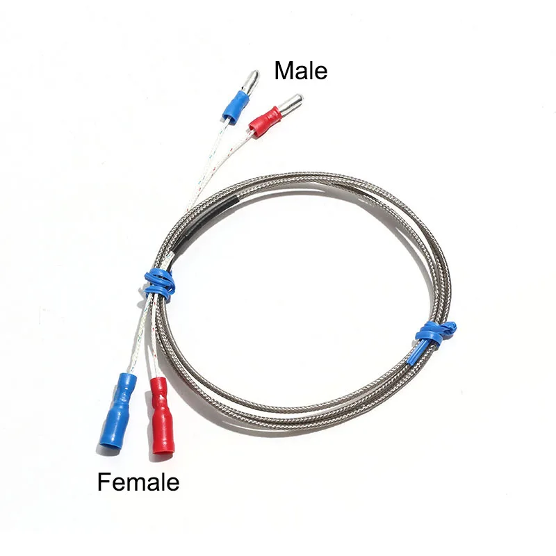 1PC K-type Thermocouple Compensation Temperature Sensing Extension Cable Waterproof Twisted-pair Shielded Multi-strand 2*7*0.2