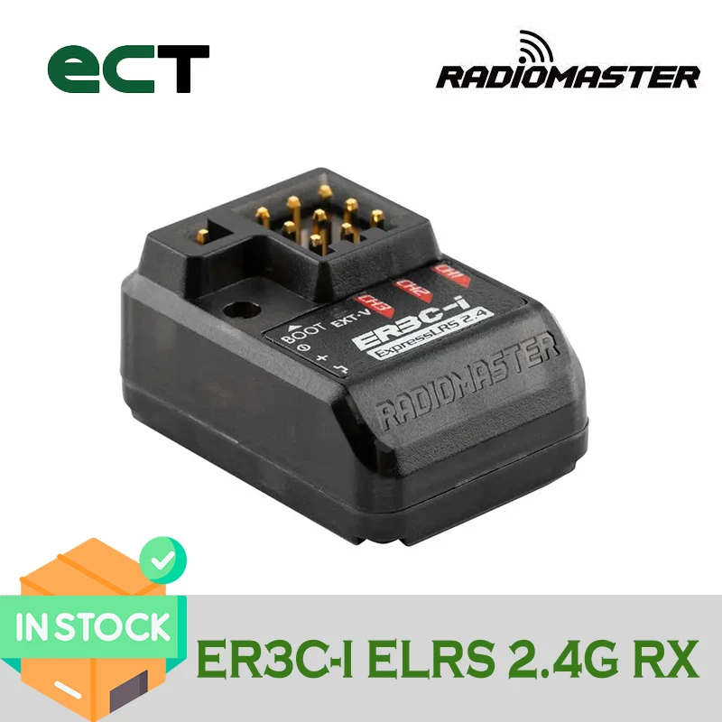 

RadioMaster ER3C-i ExpressLRS 2.4GHz PWM Receiver w/ Built-in Antenna