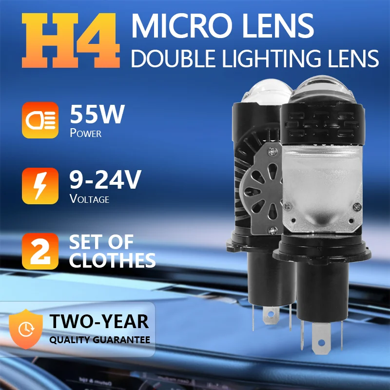 CAROLYN projector H4 lens LED car headlight bulb CANBUS car bulb For Proton/Perodua/Toyota/Honda 12V