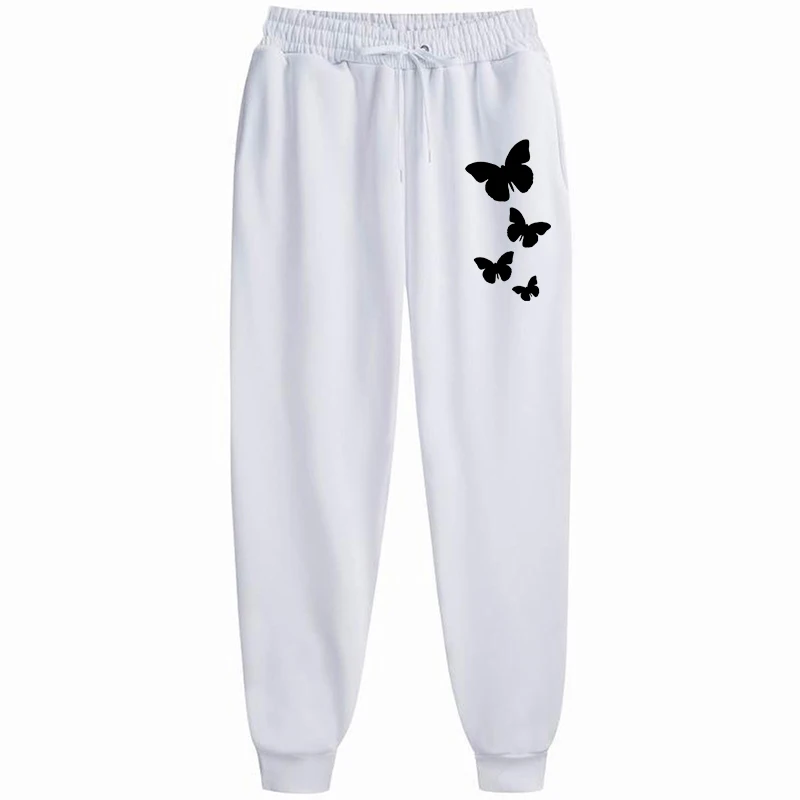 Jogging décontracté avec impression de lettres, pantalons de survêtement sourire, entraînement, course à pied, gym, fitness, proximité, Wstring, mode, automne, hiver