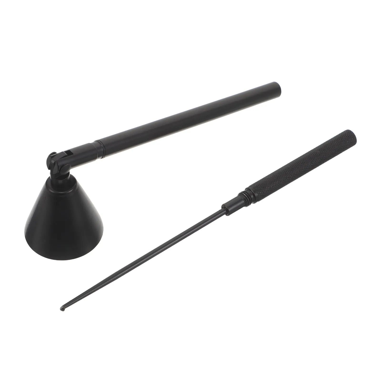Stainless Steel Snuffer 2-in-1 Wick Dipper Extinguisher Bell Cover Flame Snuffer for Tea Light Jar Candles Care
