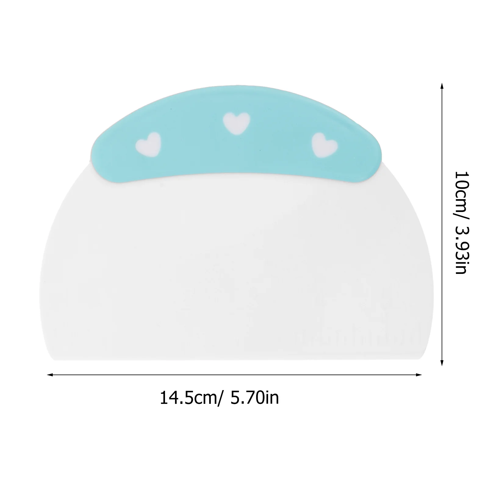 2 Pcs Plastic Spatula Cupcake Scraper Pastry for Baking Bench Kitchen Food Tool