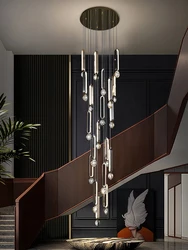 Bubble Crystal Chandelier Luxury Design Living Room Chandelier LED  Pendant Dining Room Hanging Ceiling Lamp Loft Pendant Light