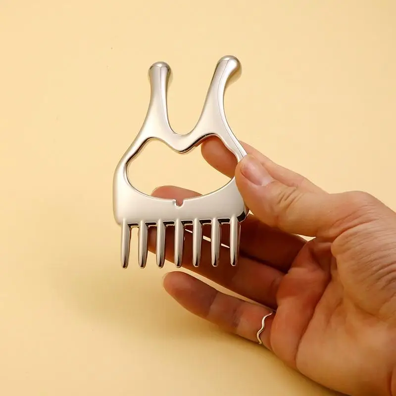 

Zinc Alloy Gua Sha Massage Tools Scraping Knife Massager For Relaxing Soft Tissue,Reduce Head,Neck,Back Pain