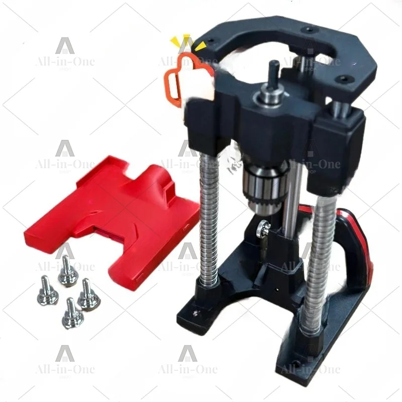 Aluminum Alloy Drill Stand for Wood and Metal (capacity 1-10mm) - Multi-angle Drilling Guide with Scale