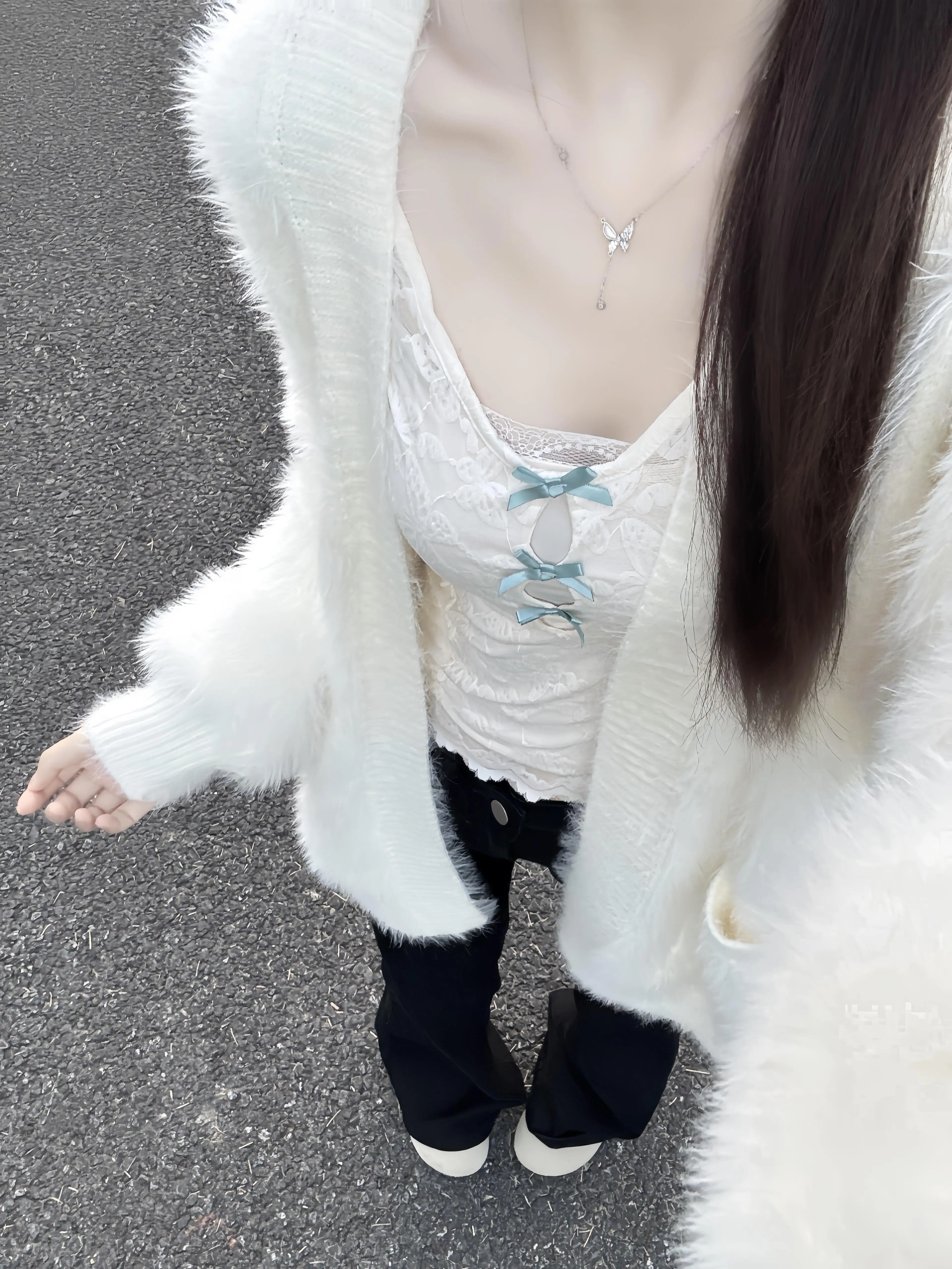 

Soft Thickened Lazy Style Fur Sweater Coat Women's Loose Knitted Cardigan Warm Gentle Wind Autumn Winter Fashion Ladies' ...