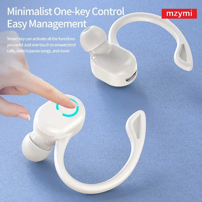 mzymi W6 Wireless Headphones Hifi Sound Earhooks Waterproof Headset OEM Bluetooth Earphones Sports Earbuds With Mic For XIAOMI