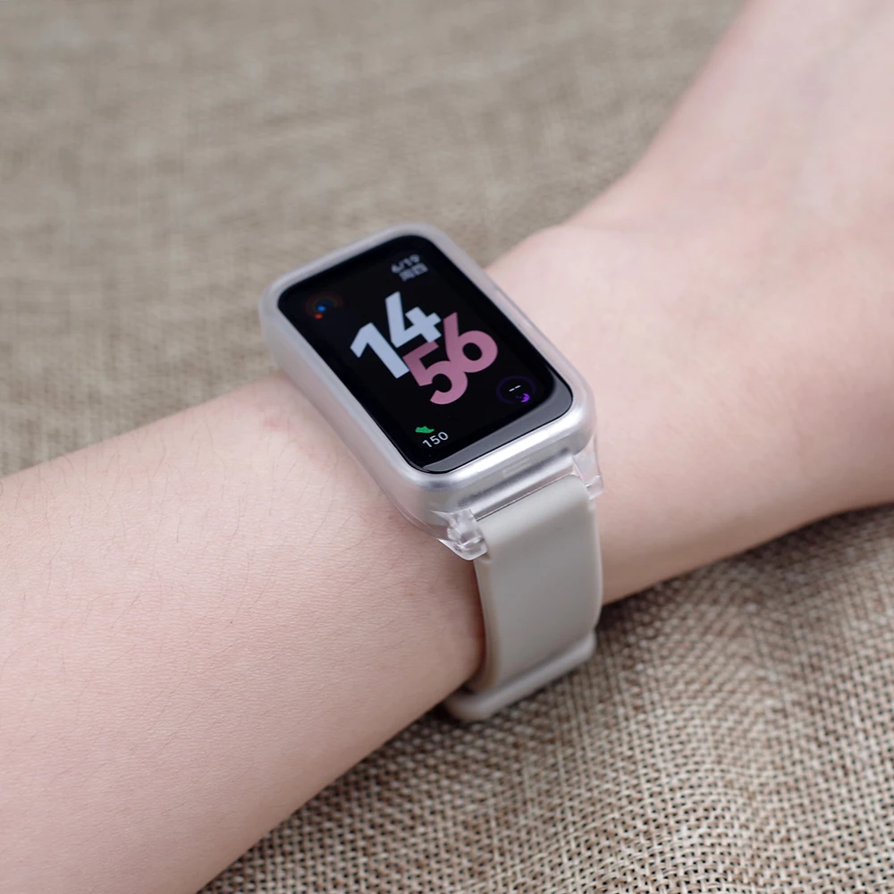 화웨이 밴드 for Huawei 10 9 8 용 시계 스트랩 화웨이 밴드 10 용 스마트 팔찌 교체 벨트 손목 밴드 실리콘 밴드