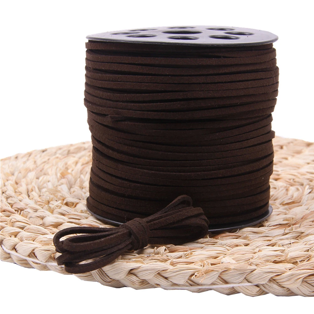 10M/Rolle 2,5mm Kunstwildleder-Schnur, Lederband, Handgefertigter Faden für Armbänder, DIY-Schmuckzubehör, Komponenten und Schnur-Accessoires – Detail 22