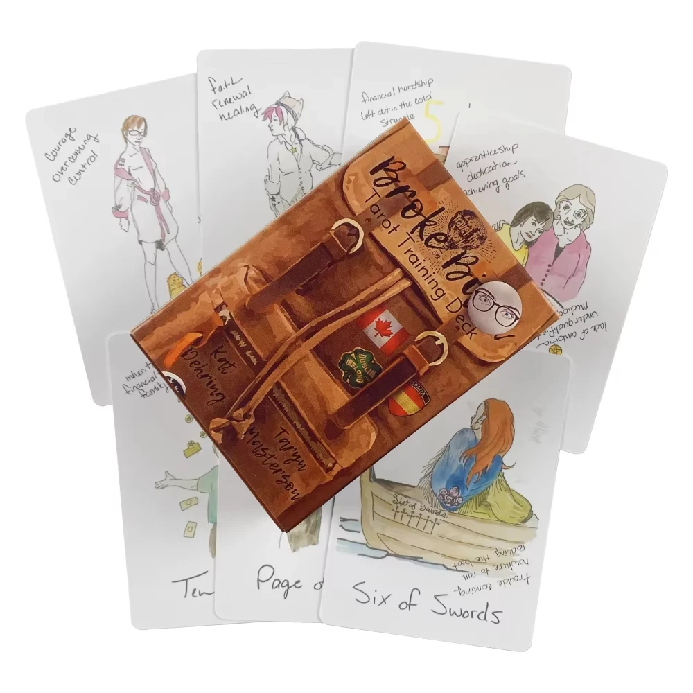 بطاقات التارو Broke B Word A 78 Oracle English Visions Divination Edition Deck Borad Playing Games