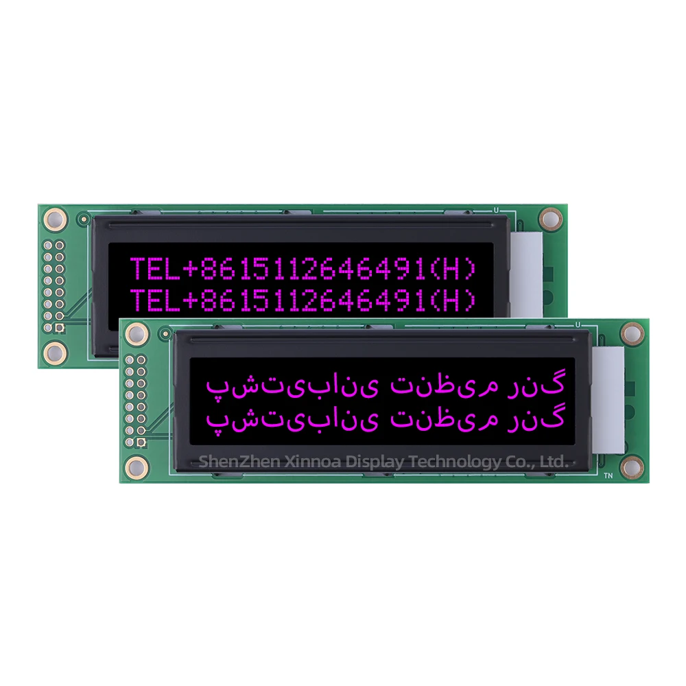 Pantalla LCD de caracteres de 2 líneas, voltaje 5V, 2x20, 20x2, 20X2, 2002, BTN, película negra, letras verdes, Farsi 2002A