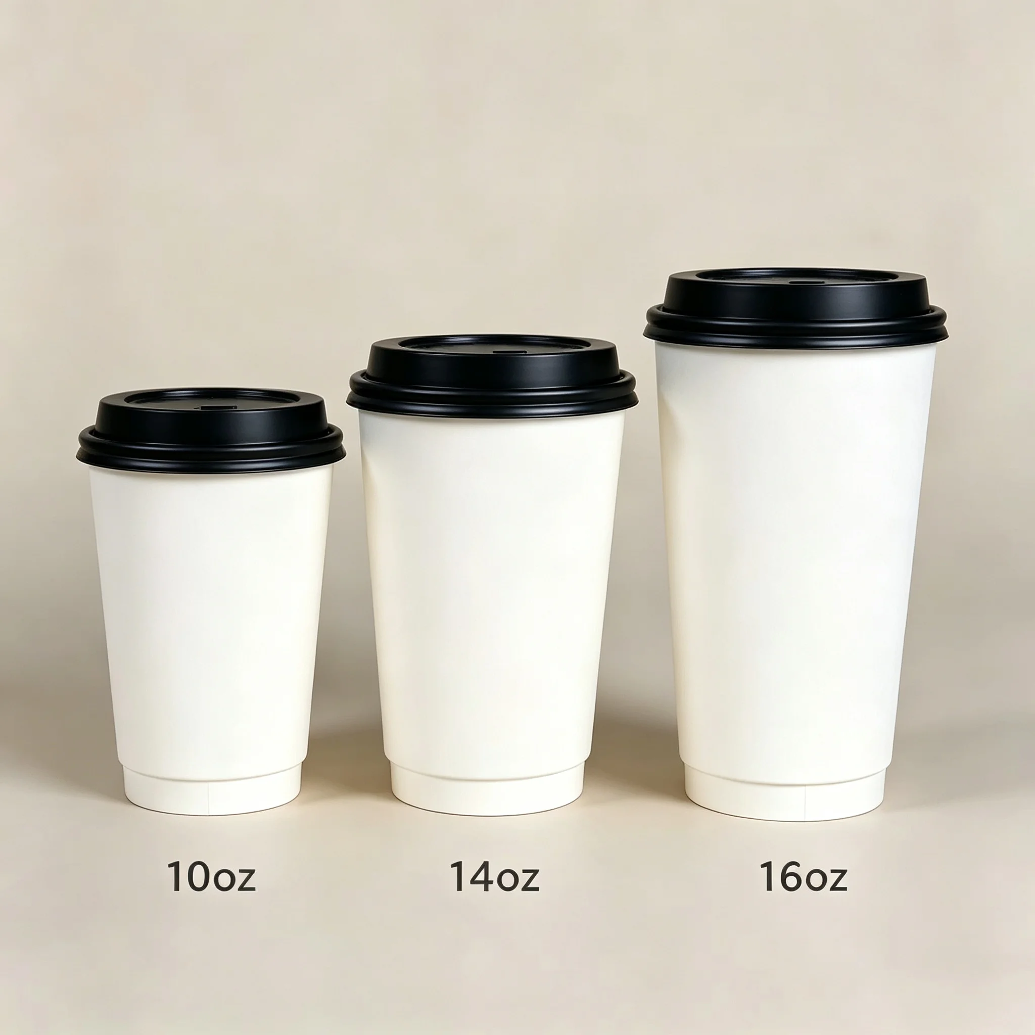 50 bicchieri di carta usa e getta da 10/14/16 once, bicchieri a doppio strato per bevande, bicchieri da caffè per asporto, adatti per la casa e l’uffi