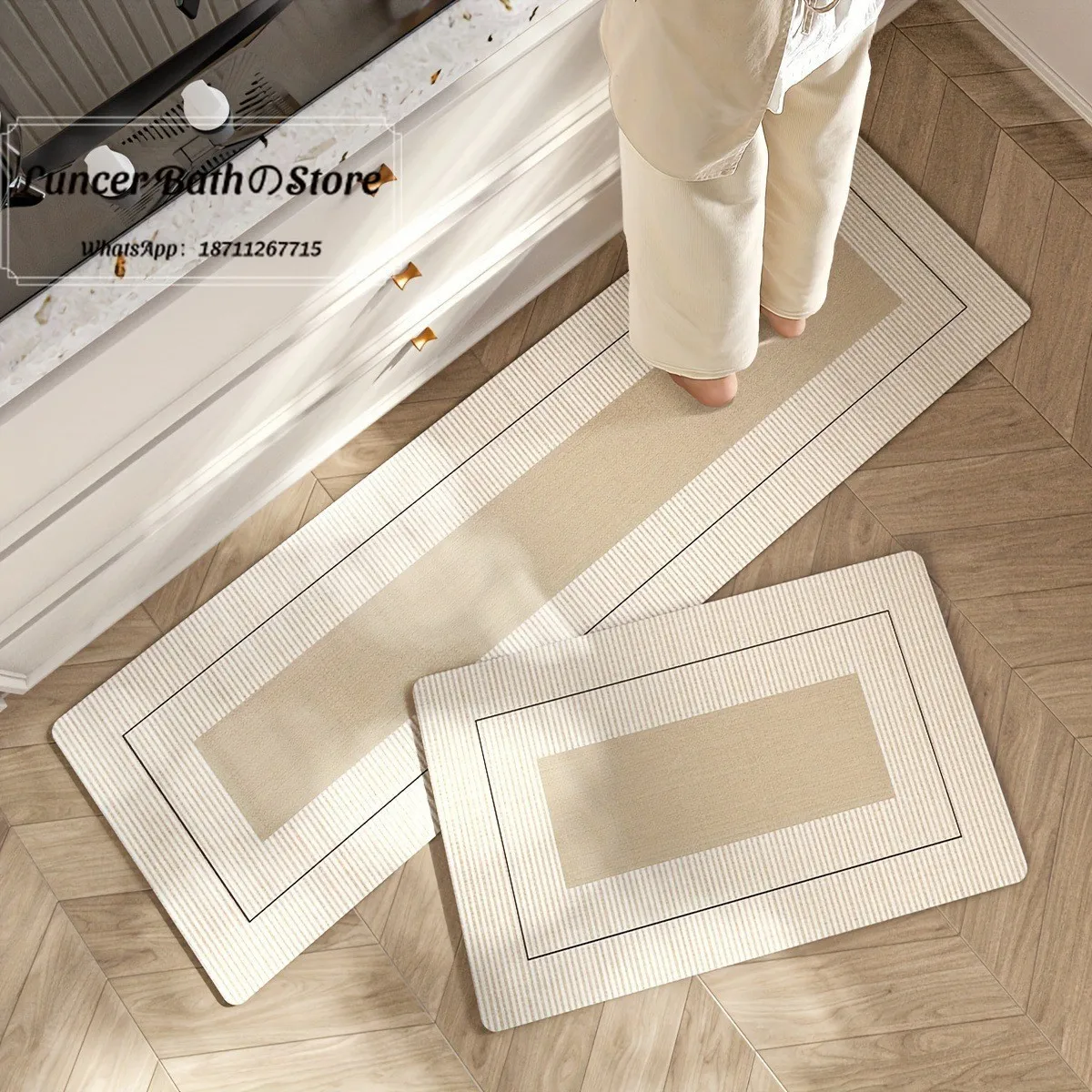 Water absorbing, anti fouling, easy to maintain, foot pad, household wear-resistant and anti slip diatomaceous earth foot pad