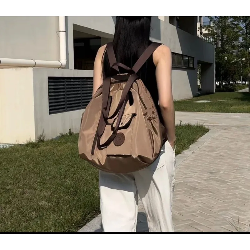 Autumn New Style Sense of Advanced Small and Exquisite Simple All-match Large Capacity on A Business Trip Journey Backpack