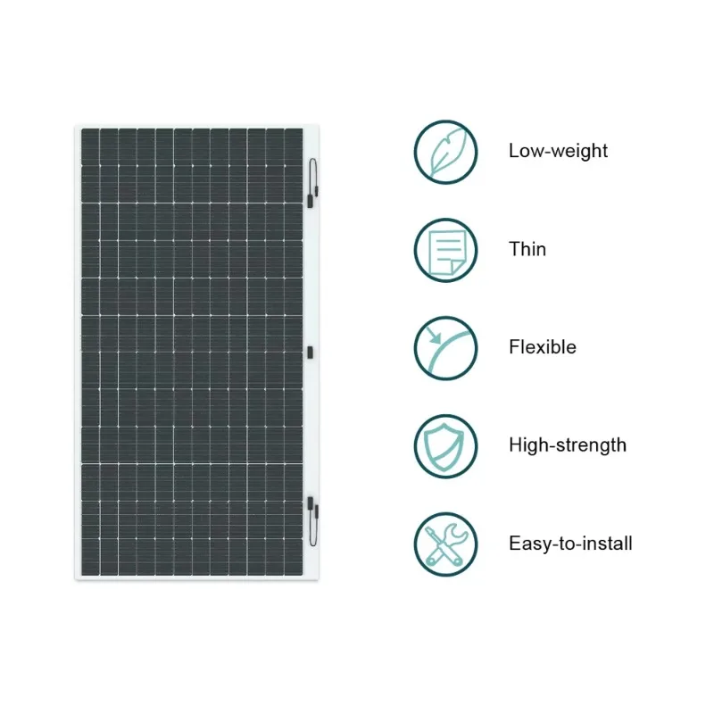 High-Strength Easily Mono PERC Flexible Panel 520W Mono-crystalline Cell All Black Solar PV Modules For Home Solar Energy System