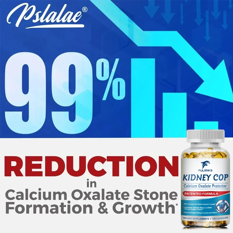 Kidney COP Calcium Oxalate Protector 120 Capsules, Kidney Support for Calcium Oxalate Crystals, Stops Recurrence of Stones