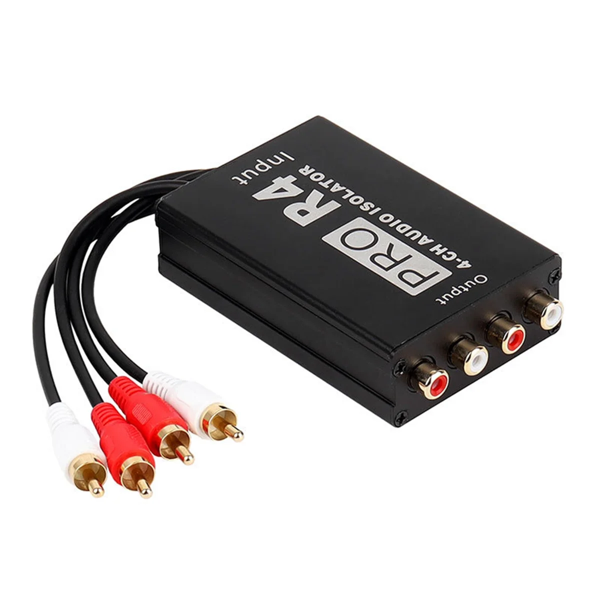 4 Channle Audio Isolator Audio Noise Isolator รถติดตั้ง Current Acoustic Noise Eliminator Common Ground Isolator