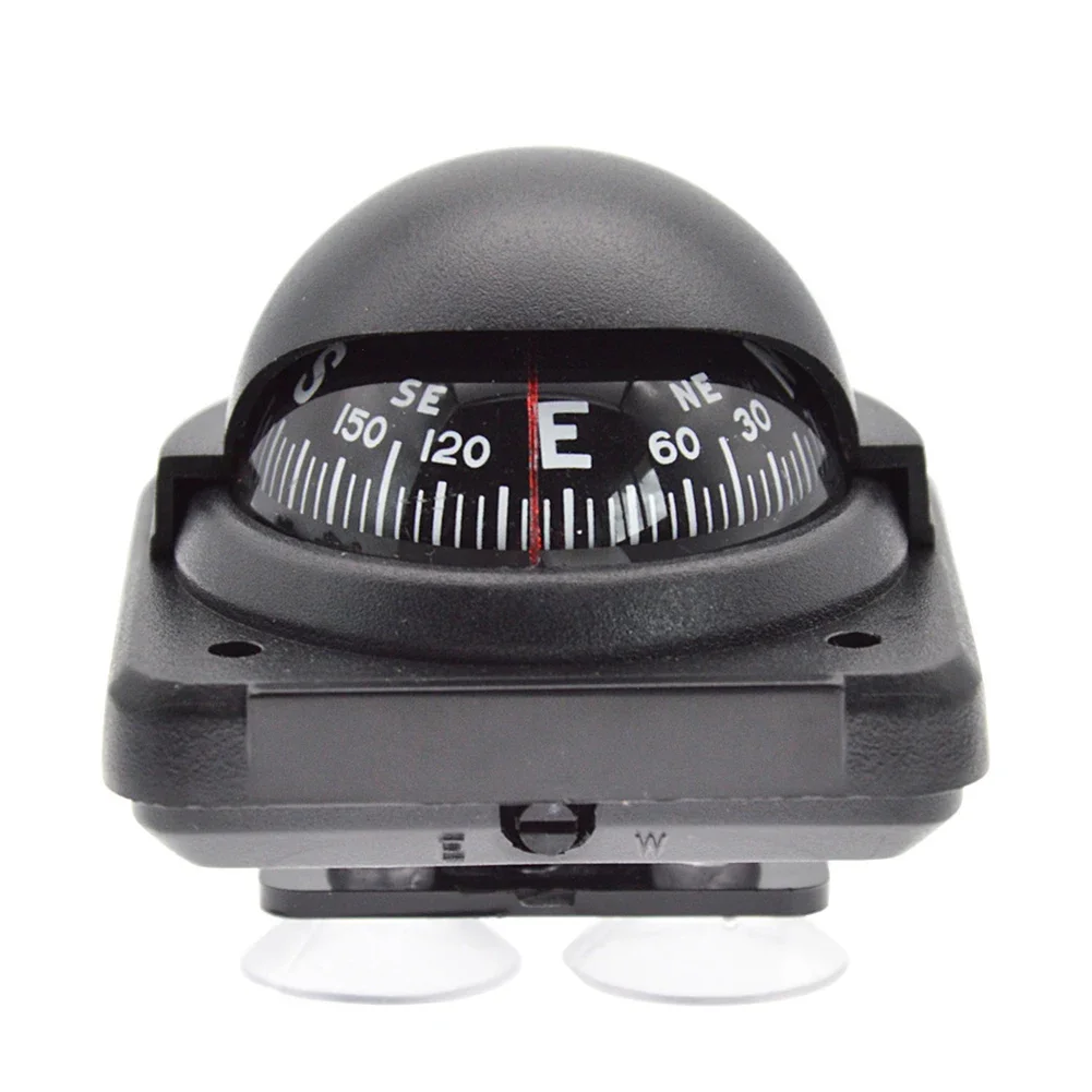 1pc Car For Compass Sea Marine For Compass With Pivoting Mount For Boat Truck Car RV Navigation Black For Compass