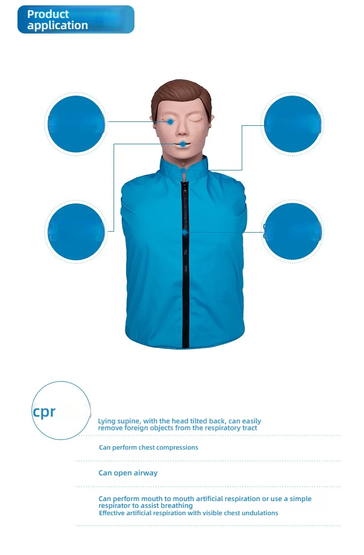 فريدة من نوعها نصف الجسم CPR التدريب القزم PVC والبلاستيك نموذج تشريحي التدريب المدارس العلوم الطبية المنقذة للحياة المهارات Trai #5
