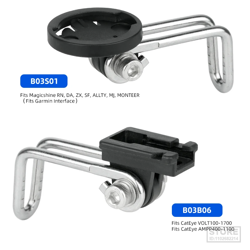 Bicycle Headlight Bracket Stand Front Fork Mount MTB Bike Light Holder for Gaciron/ Rockbros/ Enfitnix/ CatEye/Trerk