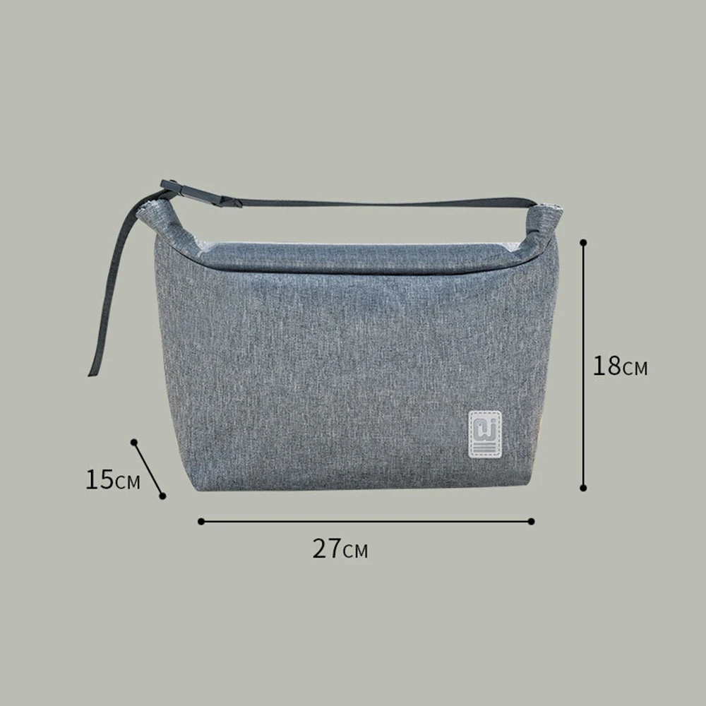 Women Portable Lunch Bag Dinner Container School Food Storage Bags Thermal Insulated Lunch Box Tote Cooler Handbag Bento Pouch