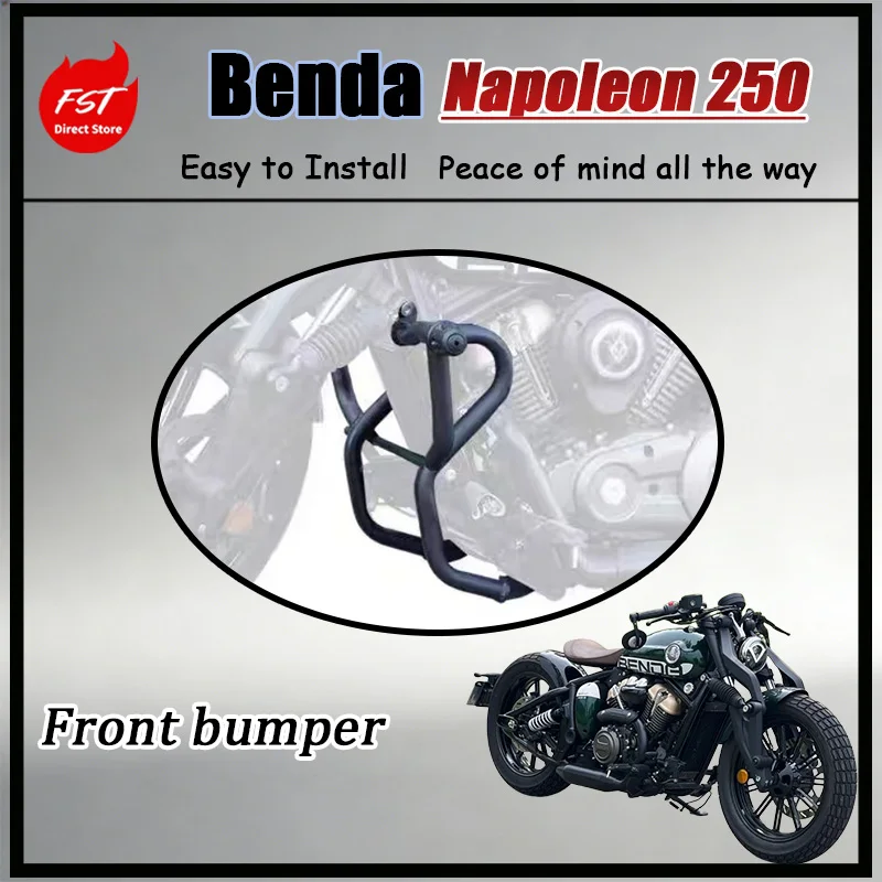

FOR Benda Napoleon 250 BD250-30 Motorcycle Front Crash Bar Anti-Collision Frame Slider Protector Accessories for Enhanced Safety