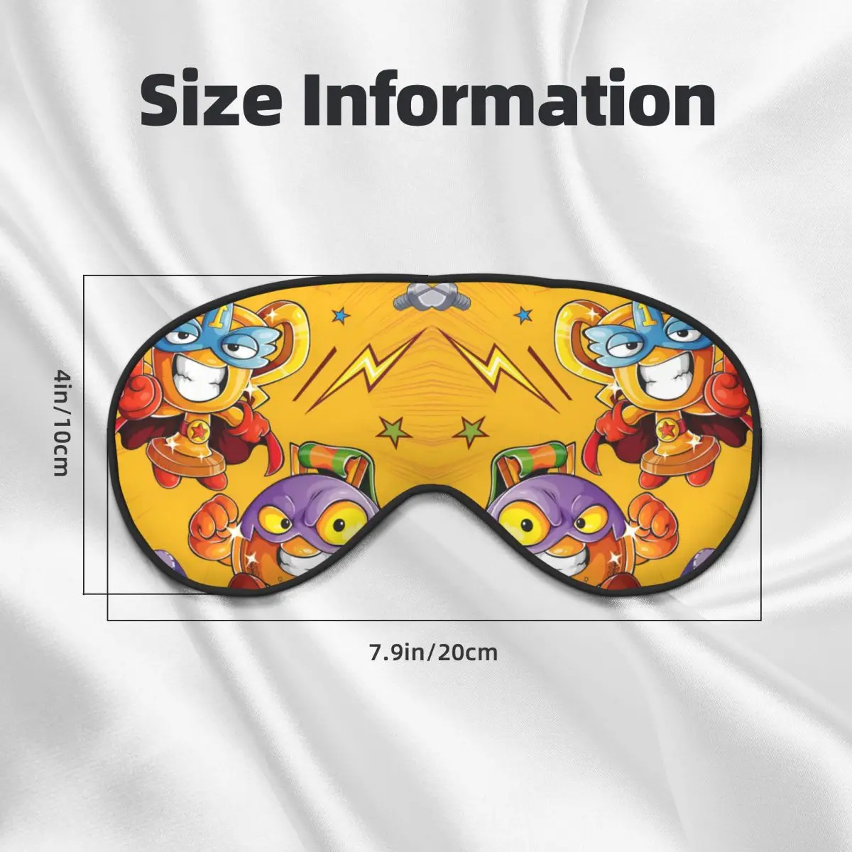 مخصص Supers Zingses لينة السفر أقنعة العين مزدوجة الجانب الغمامة الإبداعية رائعتين الكرتون أنيمي كتلة خارج بقع العين الخفيفة #3