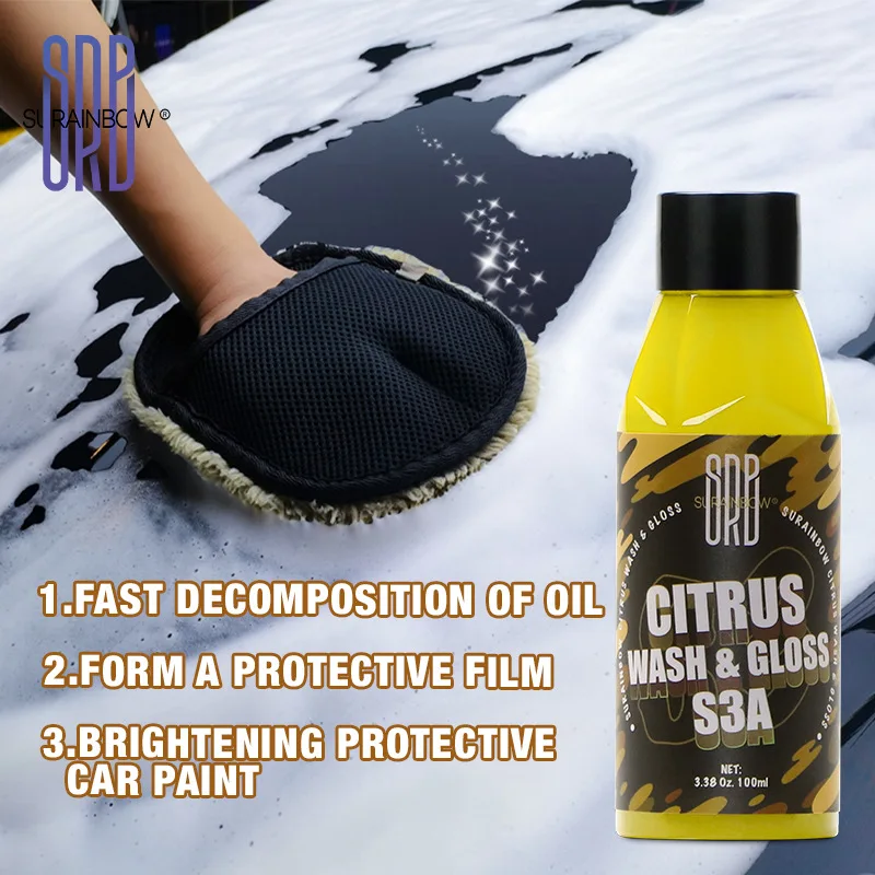 Citrus Wash & Gloss Foaming Car Wash Soap(Works with Foam Cannons/Guns or Bucket Washes)Safe for Cars,Trucks,Motorcycles,RVs