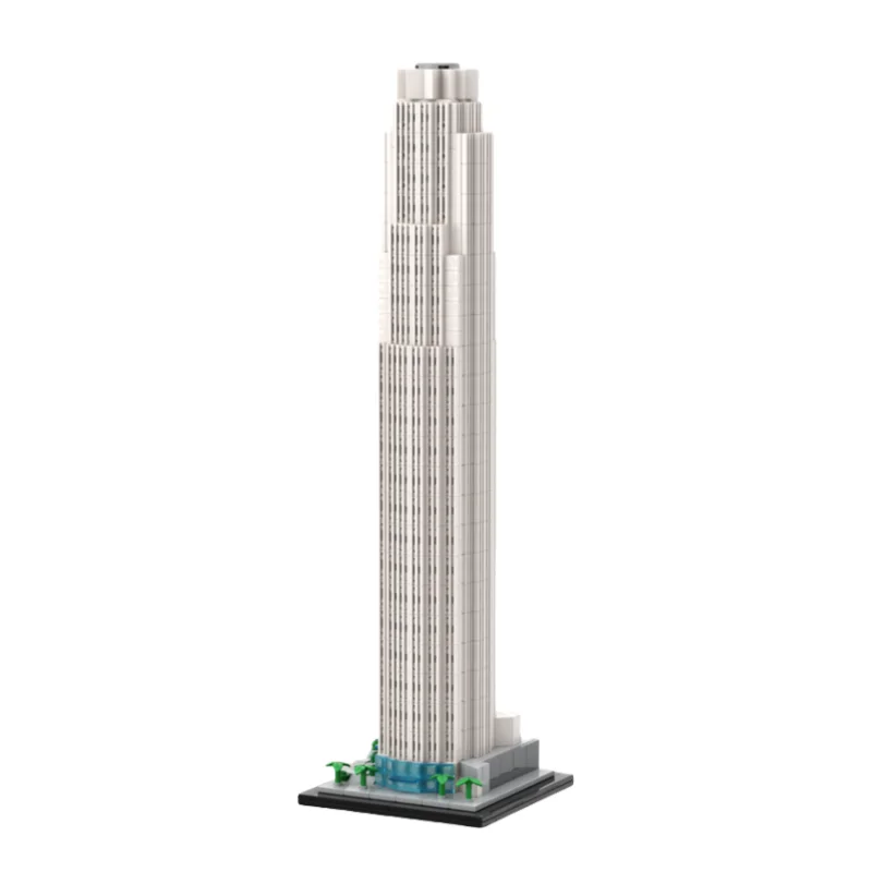 

MOC Bank of America Building model 1:800 scale building model small particle matching toy building blocks set of 915pcs