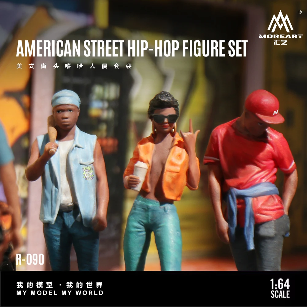 

Предзаказ: Набор фигурок More Art 1:64 из смолы, в стиле хип-хоп, для уличных диорам, коллекционные мини-модели, для подарков и демонстрации